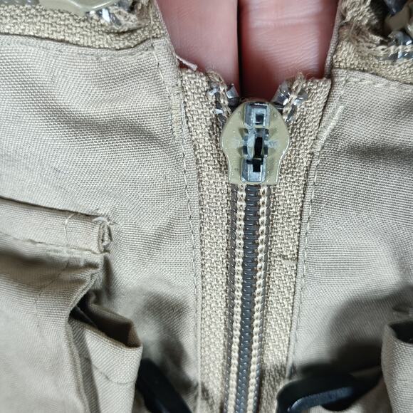 Woodfield Fishing Utility Vest Men Size Large Tan Multi Pocket Outdoor Travel - Picture 3 of 11